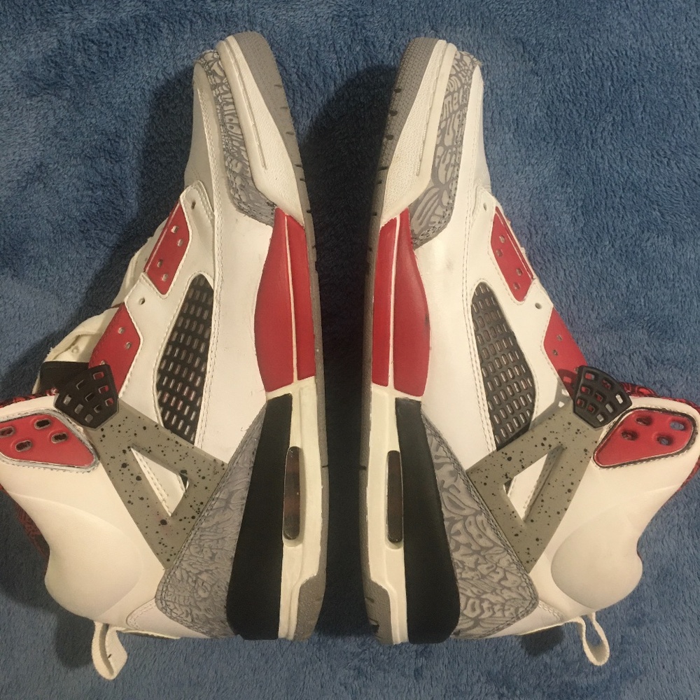 Jordan Spizike White Cement Grey *CUSTOM* Size 115